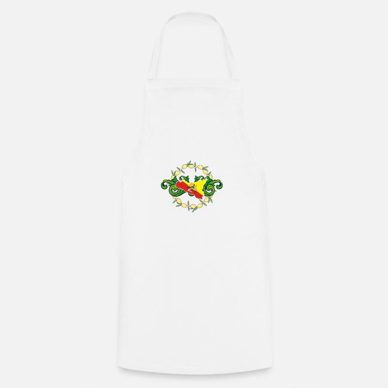 Sicily lemons Sicily - Cooking Apron - white