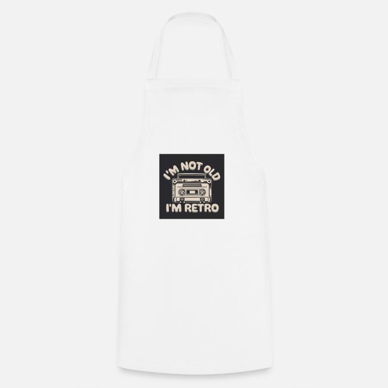 Retro cassette player - Cooking Apron - white