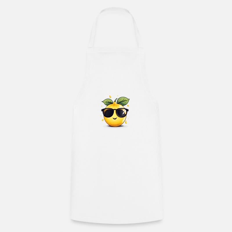 Un citron décontracté - Tablier de cuisine - blanc