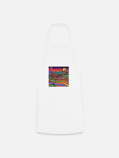 Trippy Landschaft - Kochschürze - Weiß
