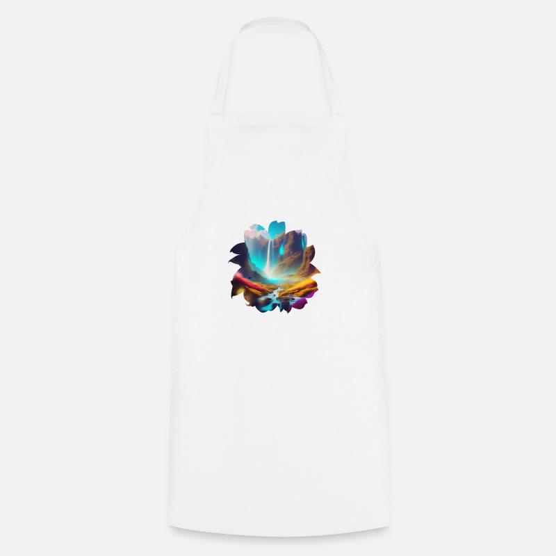 Fleur - Tablier de cuisine - blanc