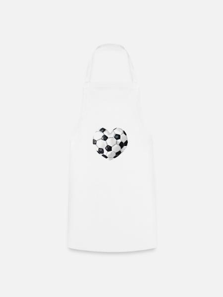 Fußballspieler Fußballmannschaft Fußballdesign - Kochschürze - Weiß