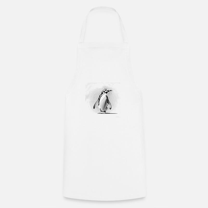 Manchot pygmée - Tablier de cuisine - blanc