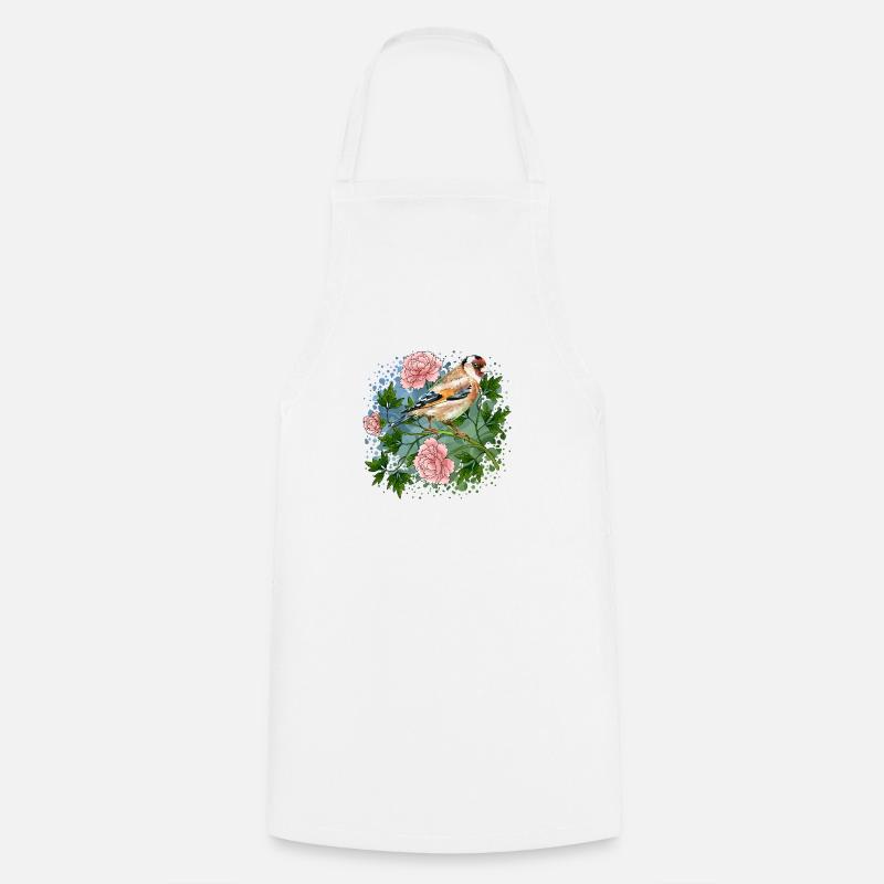 Oiseau coloré - Tablier de cuisine - blanc