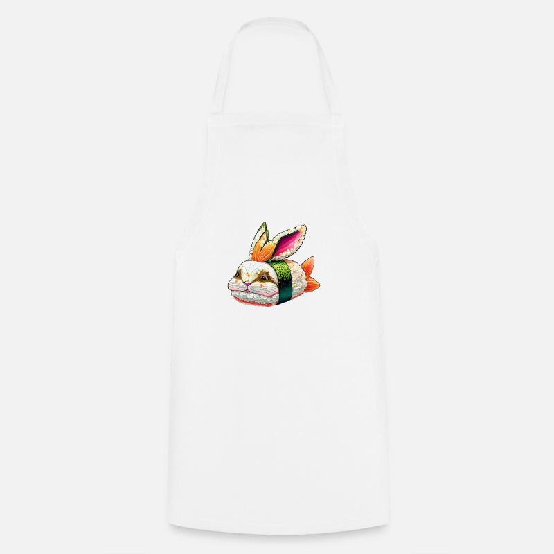 Sushi-Hase - Kochschürze - Weiß