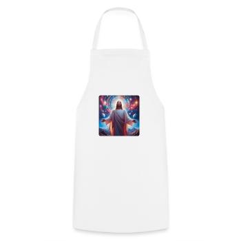 Image 37 - Tablier de cuisine - blanc - Devant - AI Model Male 185 dark (185cm)