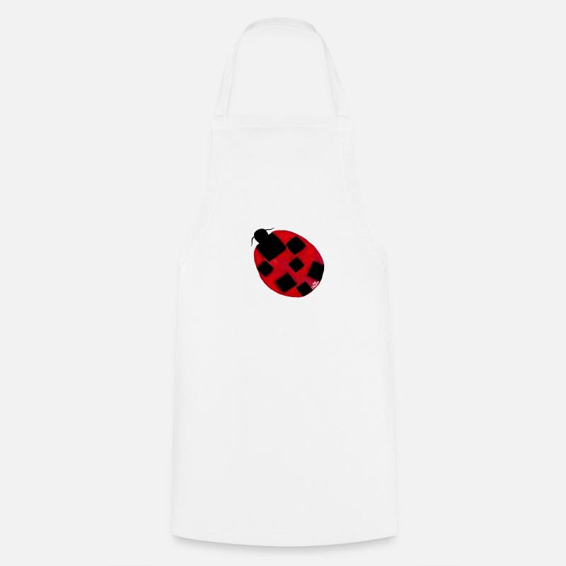 Ladybug: Coccinella Sptempunctata excepcionalis - Cooking Apron - white