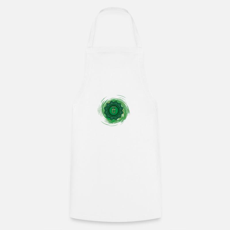 Quatrième chakra d’Anahata - Tablier de cuisine - blanc