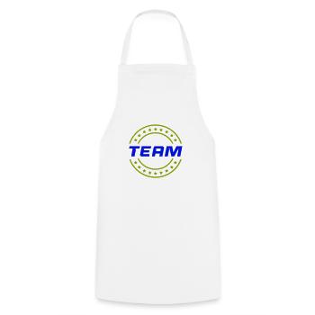 team - Cooking Apron - white - Front - AI Model Male 185 dark (185cm)