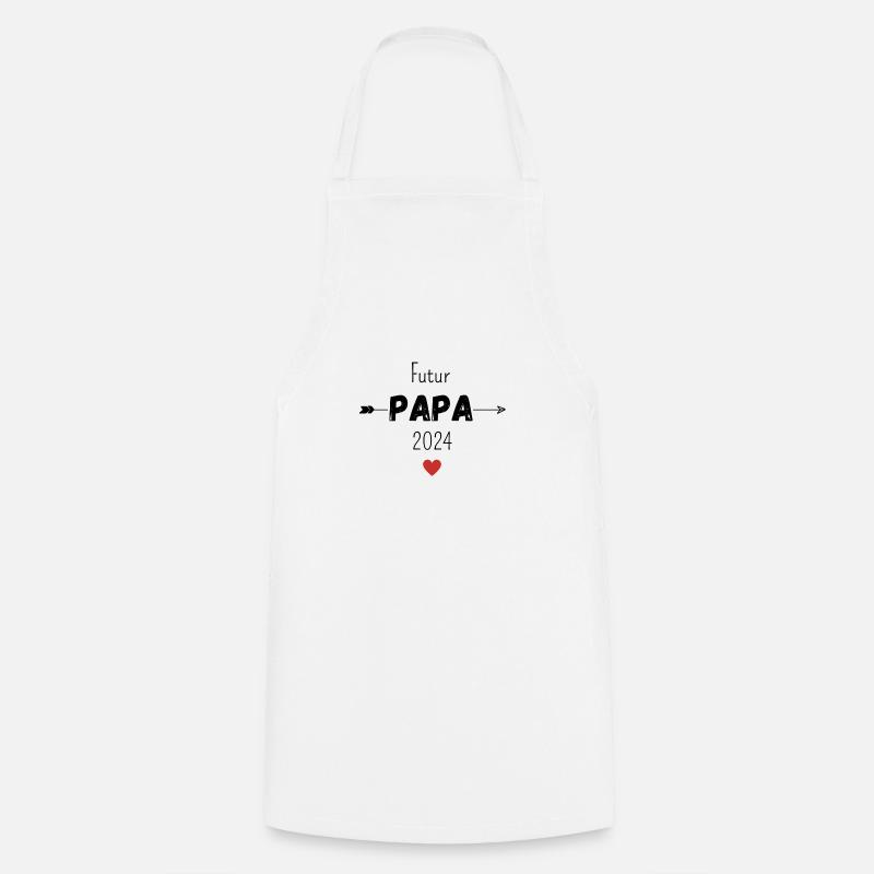 Futur papa 2024 - Tablier de cuisine - blanc