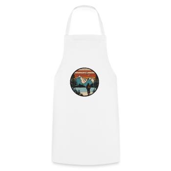 La montagne vous appelle 1 - Tablier de cuisine - blanc - Devant - AI Model Male 185 dark (185cm)