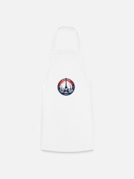 Paris Eiffelturm - Kochschürze - Weiß