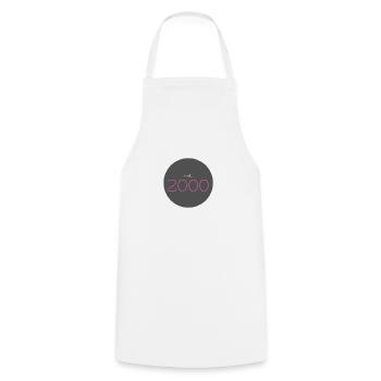est. 2000, Birthday, Date, 90s, Year - Cooking Apron - white - Front - AI Model Male 185 dark (185cm)