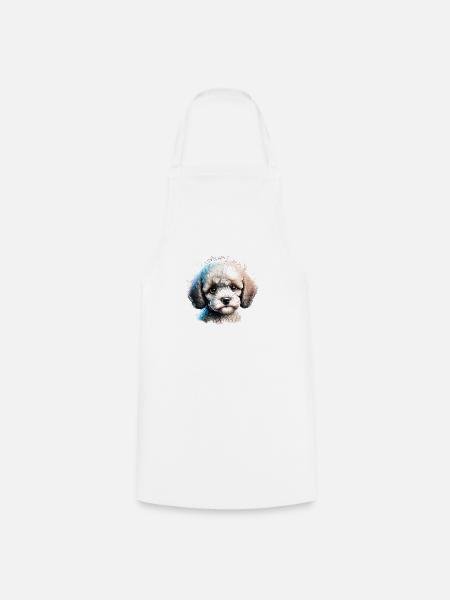 Pudel Hundeliebe Pudelwelpe Hundewelpe Hundehalter - Kochschürze - Weiß