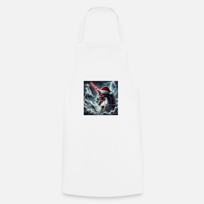Licorne de Noël - Tablier de cuisine - blanc