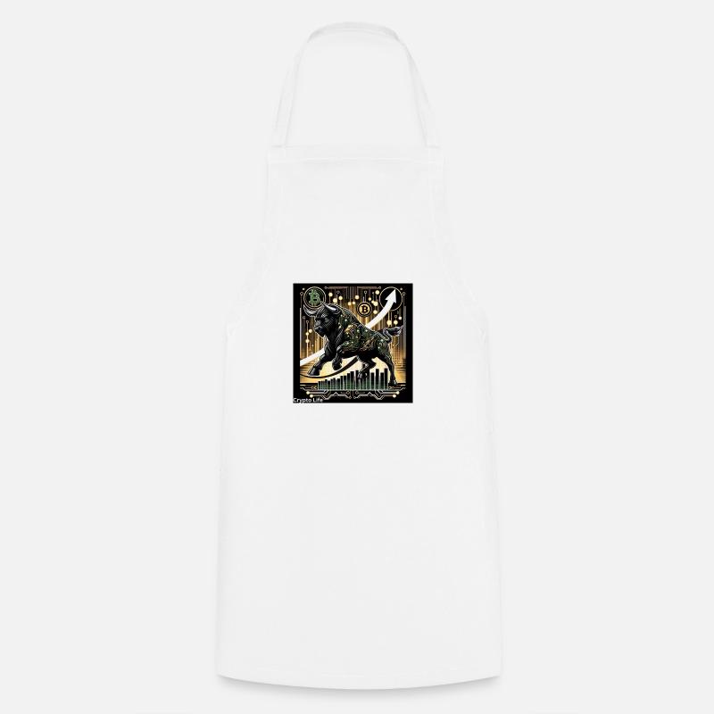 Crypto Life - Cooking Apron - white