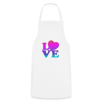 Liebe mich Valentinstag Alles Gute zum Valentinstag Valentinstag - Kochschürze - Weiß - Vorne - AI Model Male 185 dark (185cm)