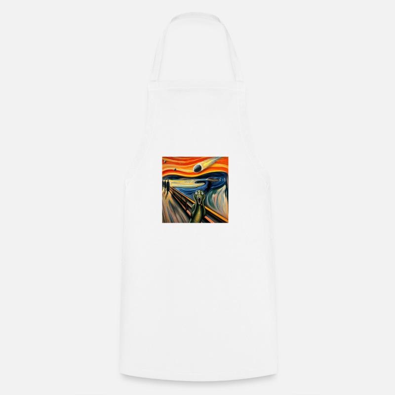 Dinosaur Scream - Cooking Apron - white