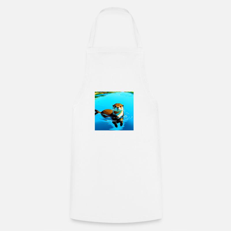 Loutre - Tablier de cuisine - blanc