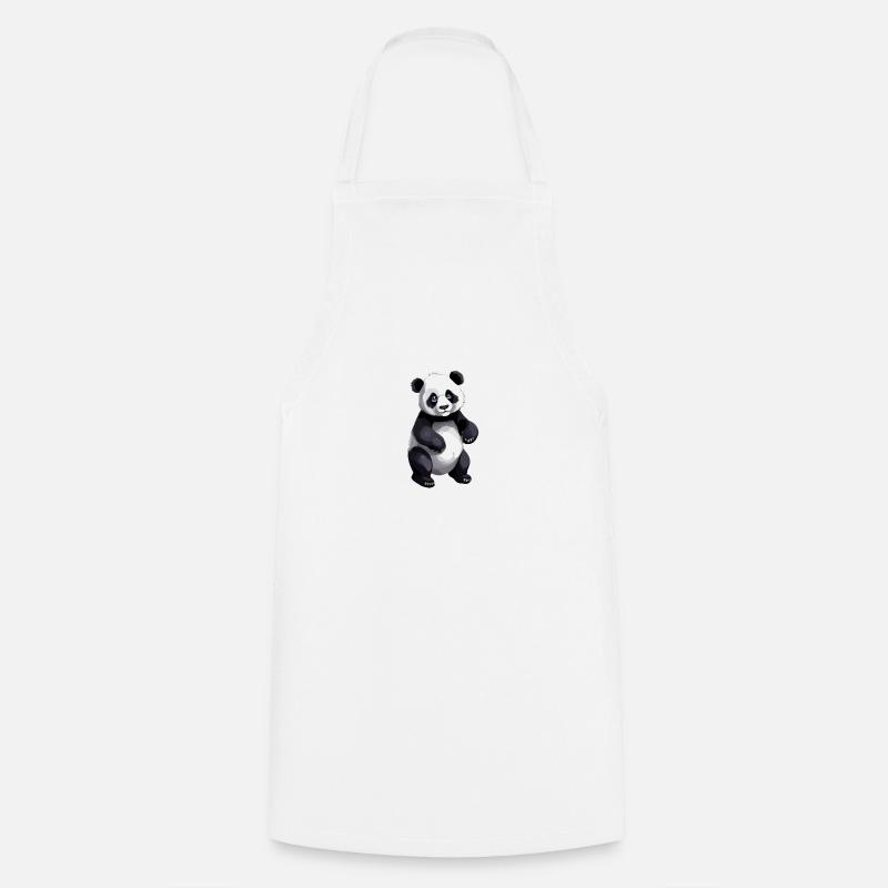 Panda - Kochschürze - Weiß