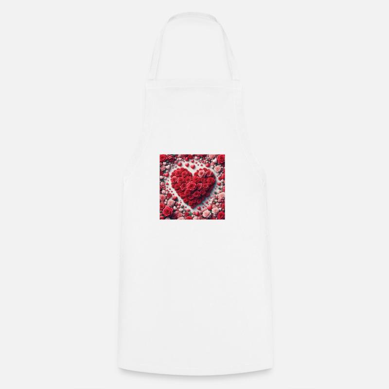 Joyeuse Saint-Valentin - Tablier de cuisine - blanc