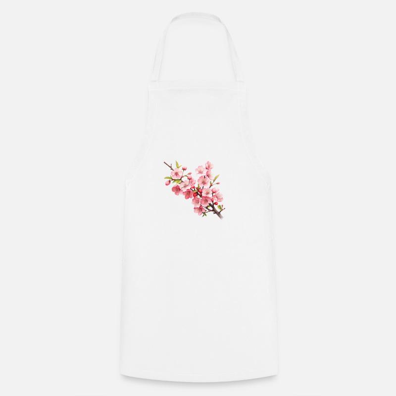 Kirschblüte - Kochschürze - Weiß