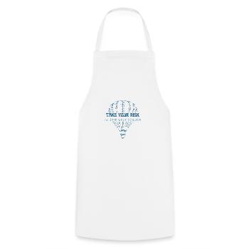 Prenez votre risque, ou perdez votre chance - Tablier de cuisine - blanc - Devant - AI Model Male 185 dark (185cm)