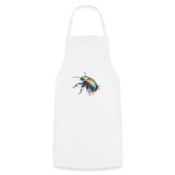 Rainbow Bug - Cooking Apron - white - Front - AI Model Male 185 dark (185cm)