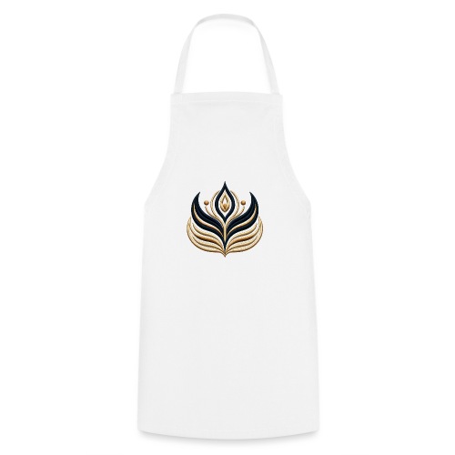 Golden Flame Embroidery Tee - Cooking Apron