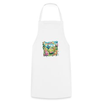Monde de Pâques - Tablier de cuisine - blanc - Devant - AI Model Male 185 dark (185cm)
