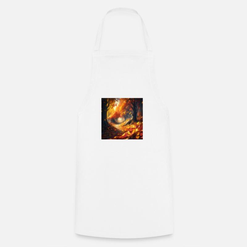 Monde d’automne - Tablier de cuisine - blanc