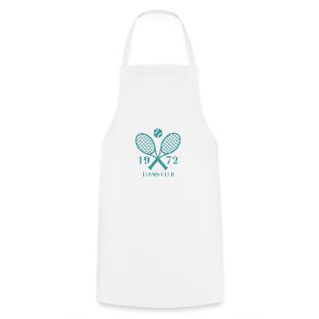 1972 Tennis Club - Cooking Apron - white - Front - AI Model Male 185 dark (185cm)