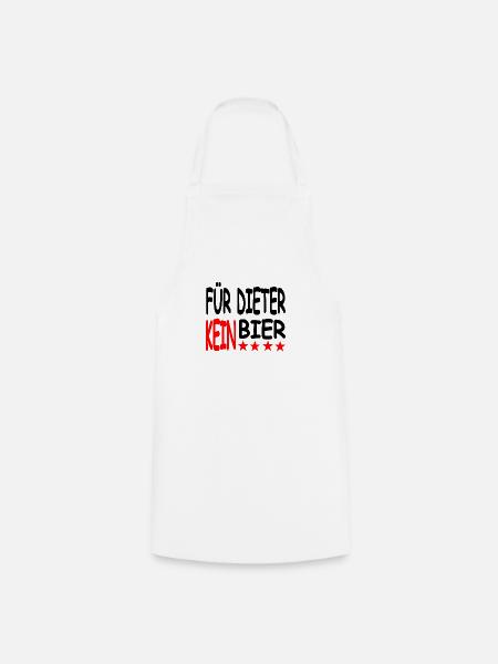 Bier - Kochschürze - Weiß