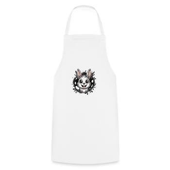 fille lapin - Tablier de cuisine - blanc - Devant - AI Model Male 185 dark (185cm)