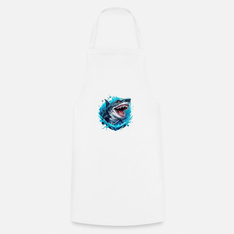 Megalodon - Tablier de cuisine - blanc