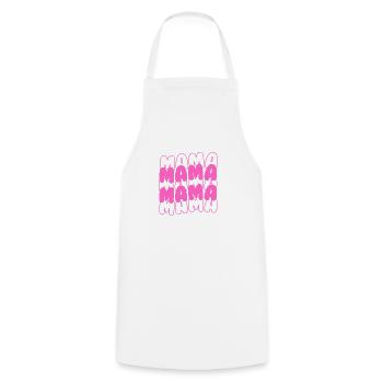 Mama Mama - Kochschürze - Weiß - Vorne - AI Model Male 185 dark (185cm)