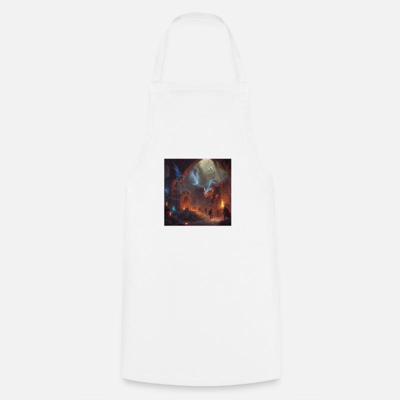 Dragons et démons - Tablier de cuisine - blanc