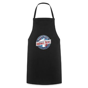 Dream road Route des Grandes Alpes - Cooking Apron - black - Front - AI Model Male 185 dark (185cm)