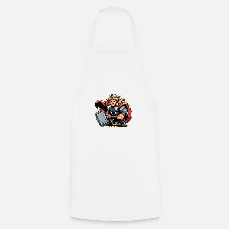 Super-héros - Tablier de cuisine - blanc