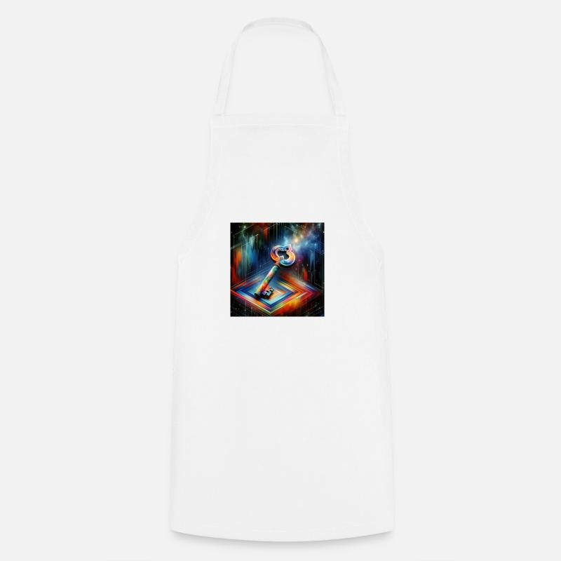 Key - Cooking Apron - white