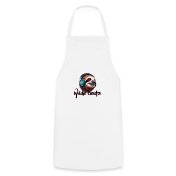 Headphones / Audio / Music / Sound / Cool - Cooking Apron - white - Front - AI Model Male 185 dark (185cm)