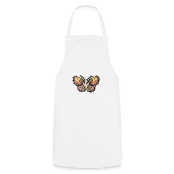 Magical Kawaii Moth For You - Cooking Apron - white - Front - AI Model Male 185 dark (185cm)