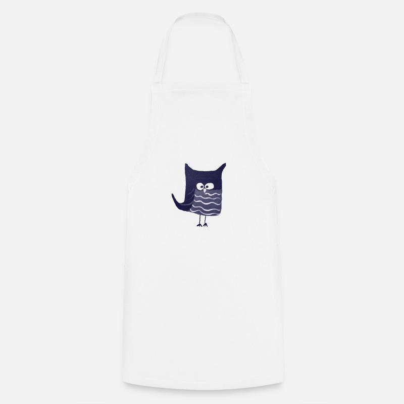 Bleu Eulalia - Tablier de cuisine - blanc
