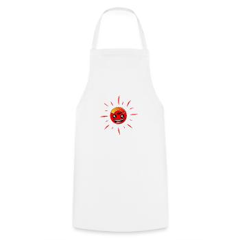 La température est au maximum c'est la canicule - Tablier de cuisine - blanc - Devant - AI Model Male 185 dark (185cm)