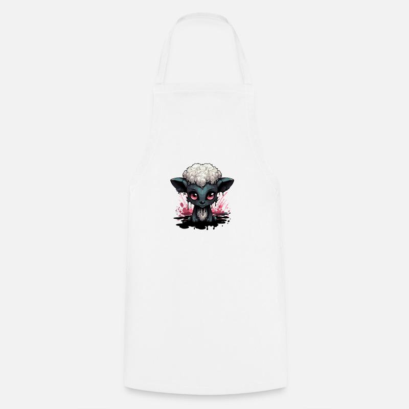 Mouton gothique mignon - Tablier de cuisine - blanc