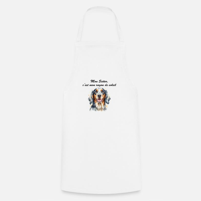 Setter rayon de soleil - Tablier de cuisine - blanc
