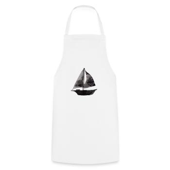 Sailing Sailing Sailboat Sailing Sailing Ship Sailing - Cooking Apron - white - Front - AI Model Male 185 dark (185cm)