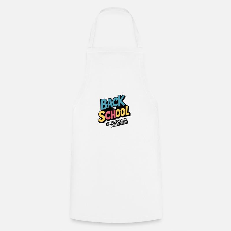Retour à l’école - Tablier de cuisine - blanc