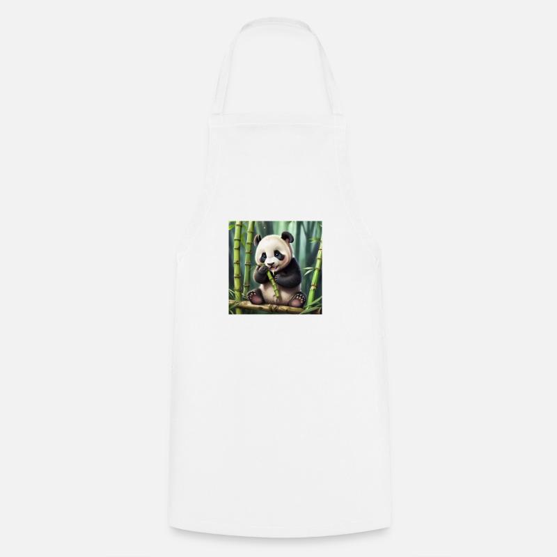 Panda - Kochschürze - Weiß