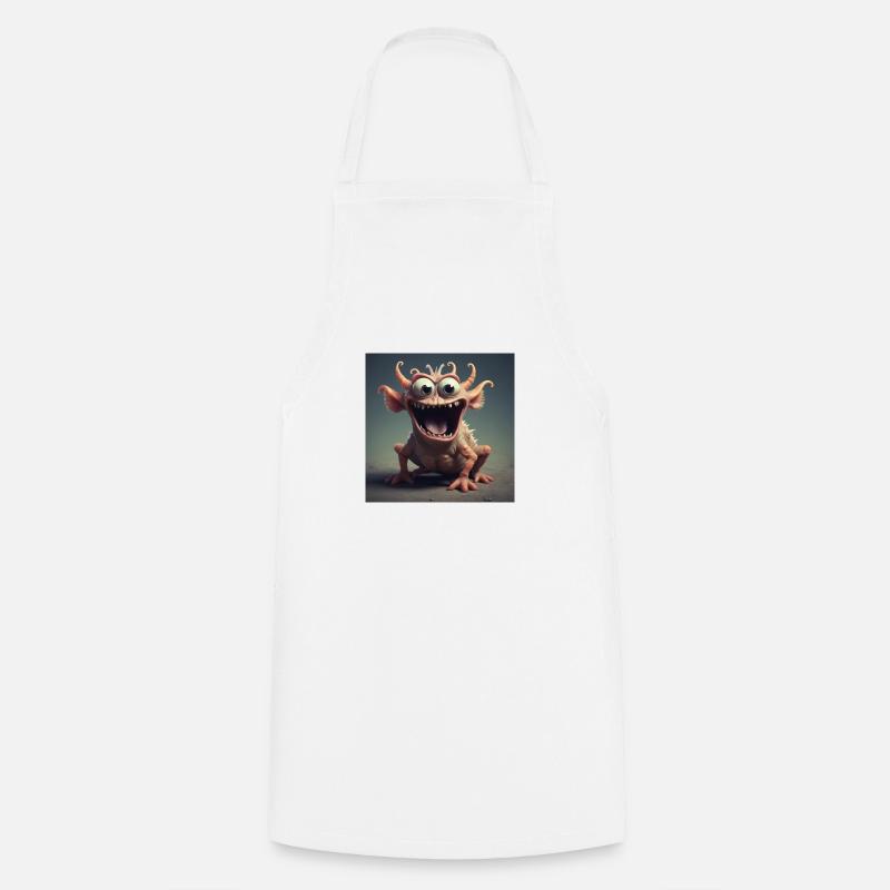 Cheerful Creature - Cooking Apron - white